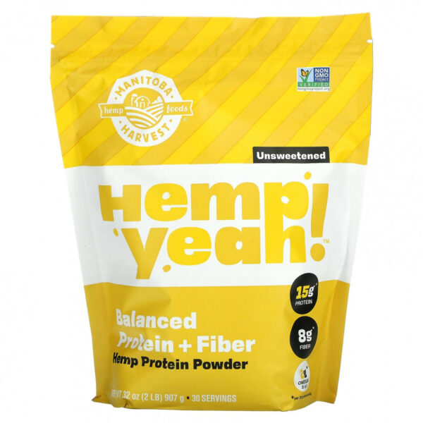 Manitoba Harvest, Hemp Yeah !, несладкий, 32 унции (907 г)
