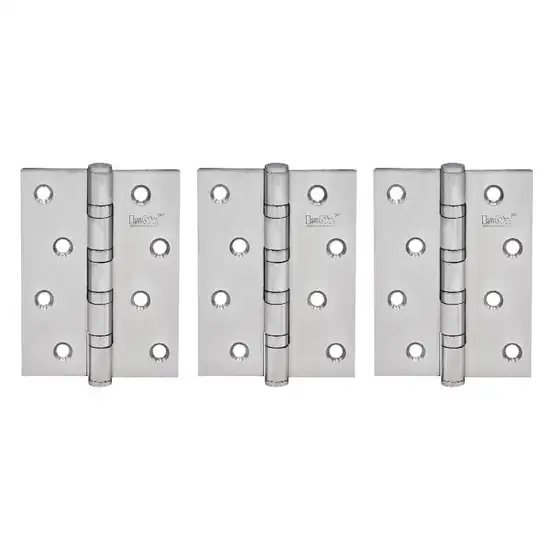 ISON Silver Steel Door Hinges No.242413 SS (Pack 3 Pcs.) Оригинал