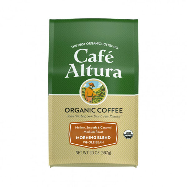 Cafe Altura, органический кофе, утренняя смесь, цельные зерна, средняя обжарка, 567 г (20 унций)