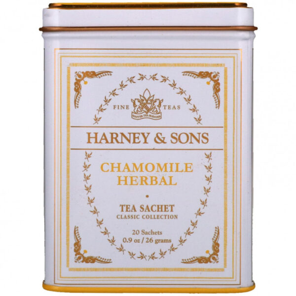 Harney & Sons, Качественные сорта чая, ромашковый травяной чай, 20 саше, 26 г (0,9 унции)