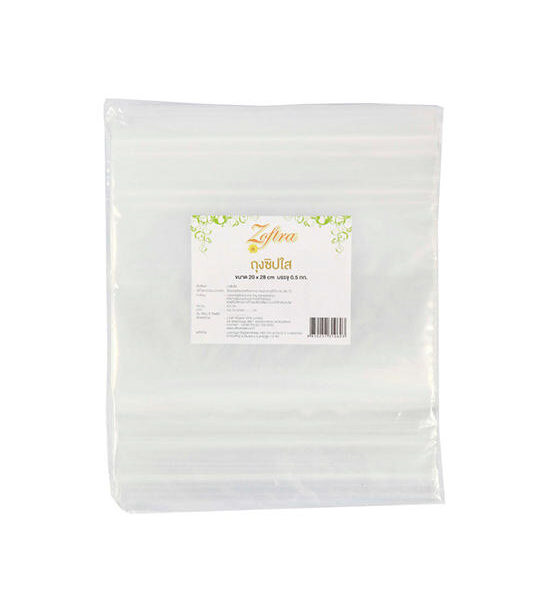 Zoftra ZOFTRA ถุงซิปพลาสติก ขนาด 20x28 ซม. (แพ็ค 0.5 กก.) Оригинал