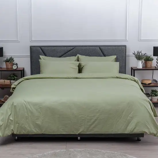 LUCKY MATTRESS 6 FT. JC 004 COTTON JACQUARD BED SHEET SET LIGHT GREEN Оригинал