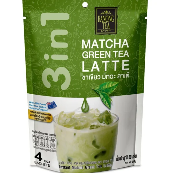 Растворимый зеленый чай матча 3-в-1 Ranong Matcha 160 гр