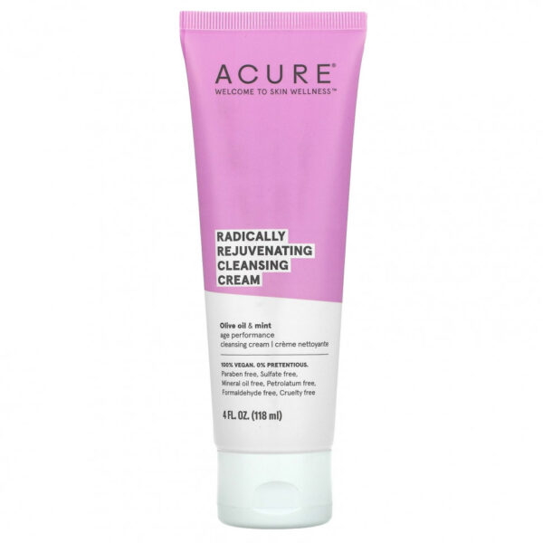 Acure, Radically Rejuvenating, очищающий крем, 118 мл (4 жидк. унции)