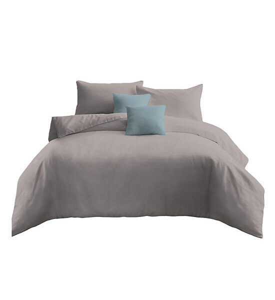 AI By AKEMI King Fitted Sheet Set Colourjoy Solid Color Vendar Grey Оригинал