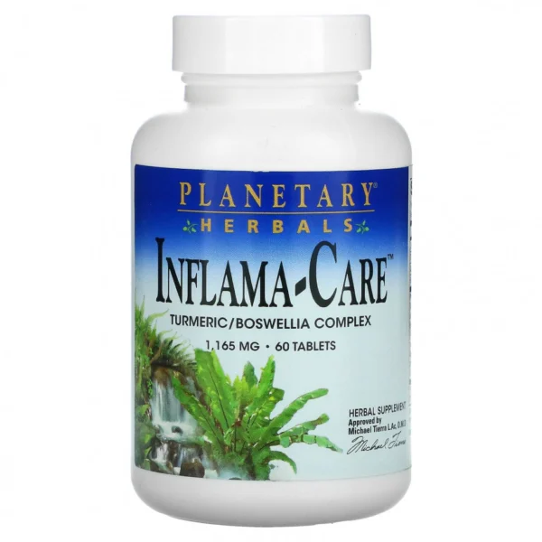 Planetary Herbals, Inflama-Care, 1,165 мг, 60 таблеток