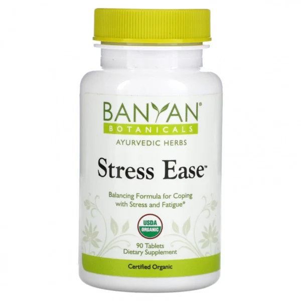 Banyan Botanicals, Stress Ease, 90 таблеток