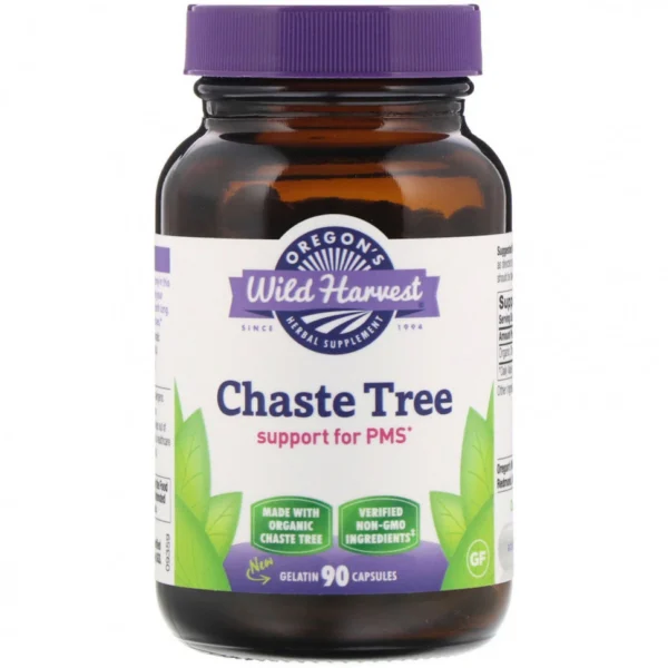 Oregon's Wild Harvest, Chaste Tree, 90 желатиновых капсул