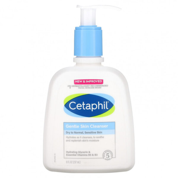 Cetaphil, Мягкое очищающее средство, без отдушек, 237 мл (8 жидк. Унций)