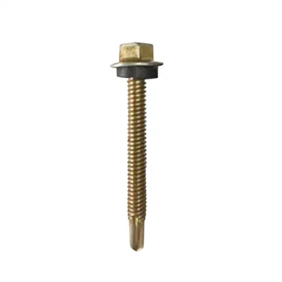 GIANT KINGKONG Yellow Zinc Hex Head Self Drilling Screw SDH-1234 Size 12 x 3/4 Inch (Pack 50 Pcs.) Оригинал