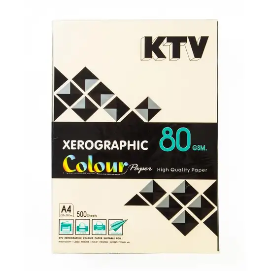 KTV Color Copier Paper A4 80gsm. (500Sheets) Cream Оригинал