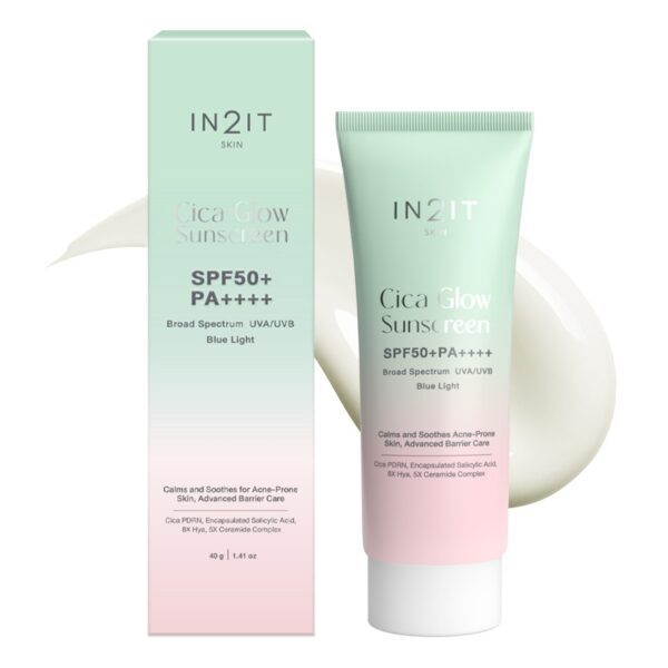 In2It Cica Glow Sunscreen SPF50+ PA++++ 40g. Оригинал