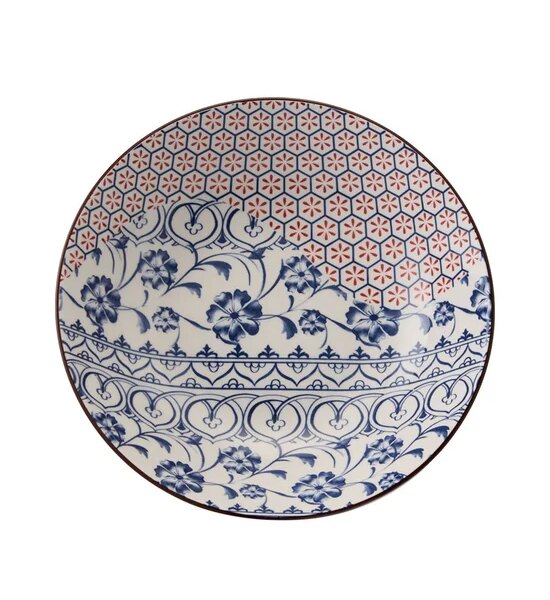 CENTRAL HOME Soup Bowl Honey Bloom Size 9.25 Inch Midnight Blue Оригинал