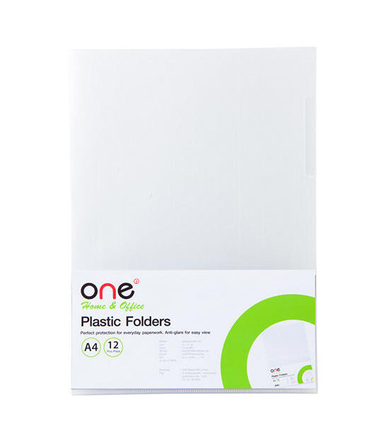 @ONE Plastic Report Cover A4 White (20 Sheets/Pack) Оригинал