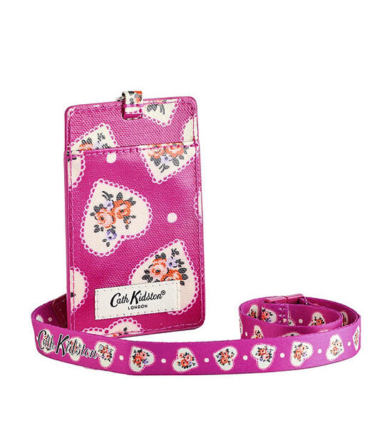 Cath Kidston Pink Set Lanyard Lace Hearts Оригинал