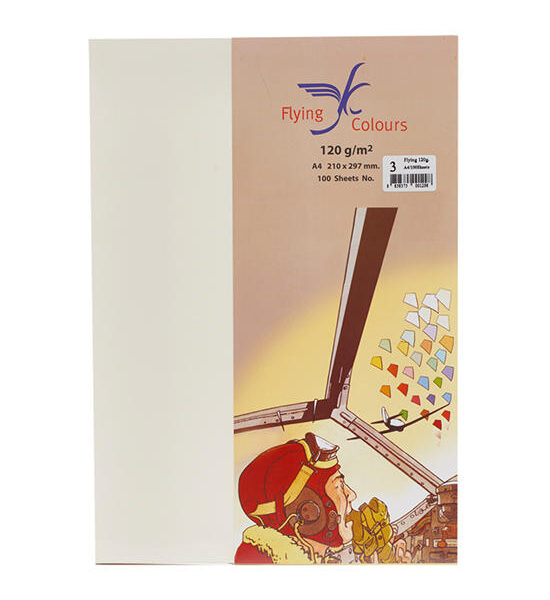 Flying 03 Colour Card Paper A4 120gsm. Ivory (100Sheets/Pack) Оригинал