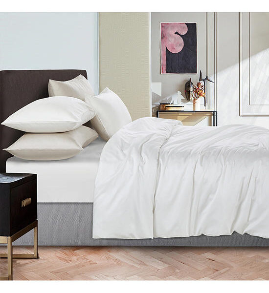 ESQUIRE Fitted Sheet Set Plain Tencel Cotton Collection 3.2 Pcs. Twin Size Оригинал