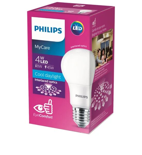 PHILIPS LIGHTING LED Bulb 4W E27 6500K White Оригинал