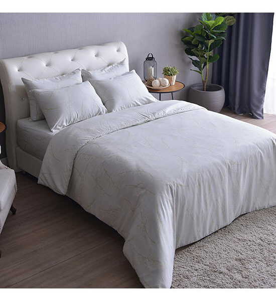 LUCKY MATTRESS 6 FT. CD 019 BED SHEET COTTON 100% SIGNATURE COTTON COLLECTION LIGHT GREEN Оригинал