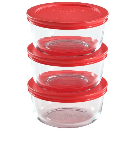 PYREX PYREX 6 PC2CUP 473MLRED Оригинал