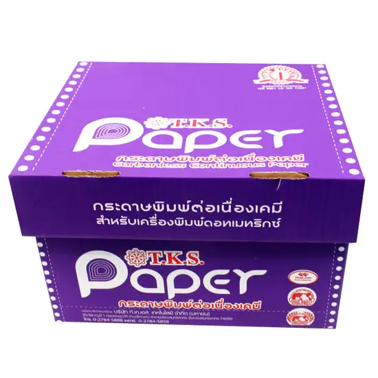 T.K.S. Carbonless Continuous Paper 9x5.5" 4PLY (No lines) Оригинал