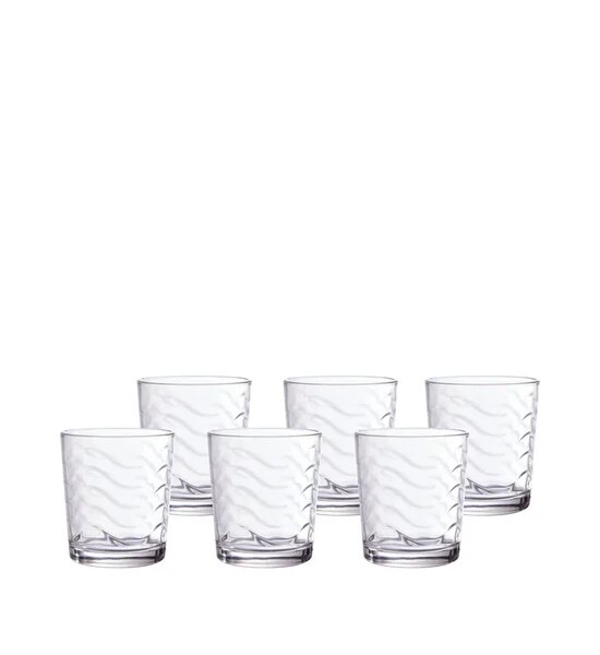 CUIZIMATE Glass Set WAVE 9 oz 6 pcs Transparent Оригинал