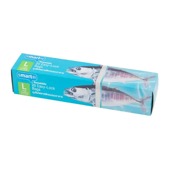 Smarter Ziploc Bags L Size 25.4 x 28 CM. (Pack 20 Pcs.) Оригинал