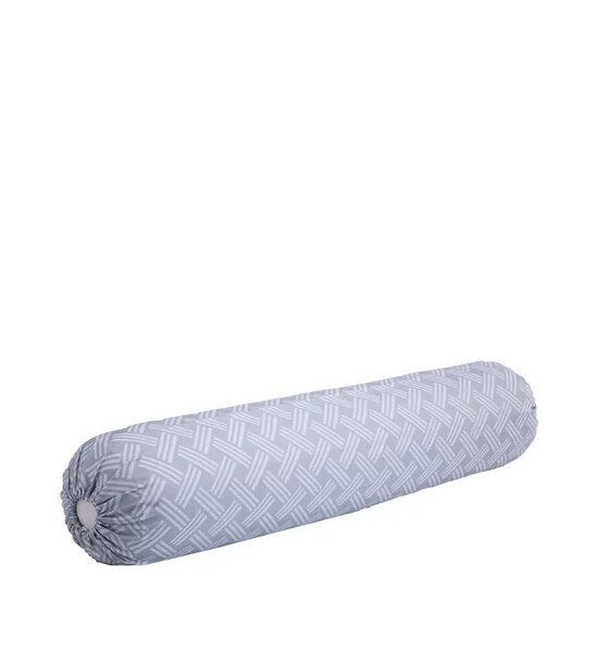 ESQUIRE Printed Cotton Satin Collection Bolster Case White Roses B Light Blue Оригинал