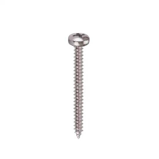 PANSIAM Nickel Pan Head Self Tapping Screw TP-7112 Size 7 x 1 1/2 Inch(Pack 25 Pcs. Оригинал