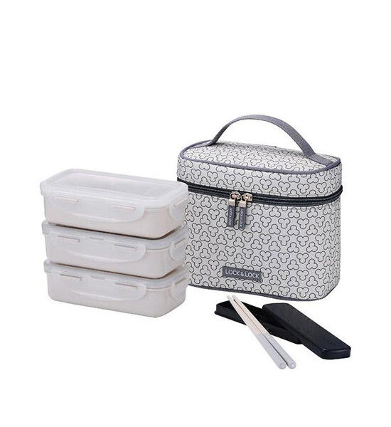 LOCKNLOCK Lunch Box Set HPL754CI Grey Оригинал