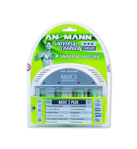 ANSMANN Battery Charger BASIC 5 plus 5207303 White Оригинал