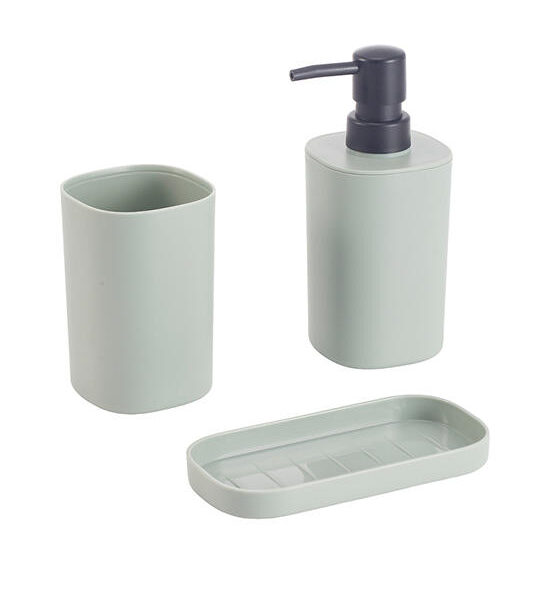 ESQUIRE Bath Organiser Set 3 pcs PP Light Green 40 mL Оригинал