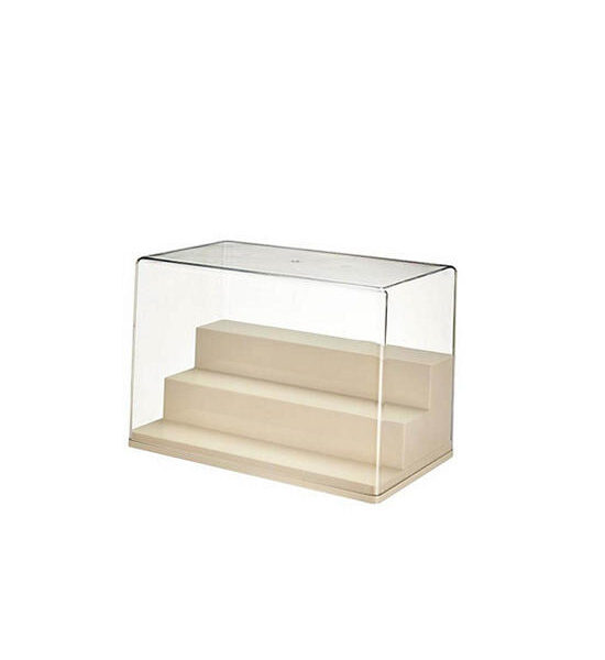 COCOGU Model shelf, dustproof, transparent, 3 levels, size M, model 912 - cream Оригинал