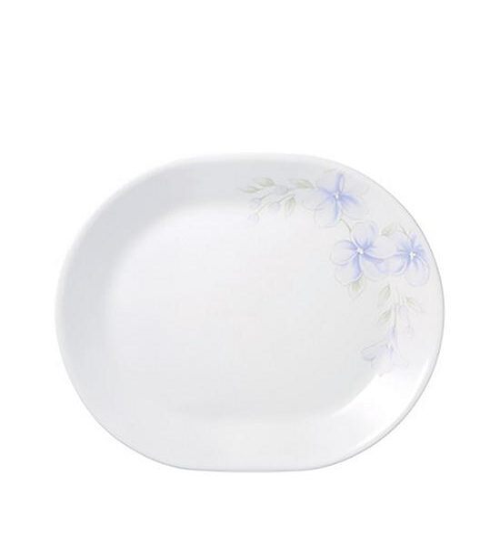 CORELLE Serving Plate 10x12 inch Pink Lapinue White Оригинал