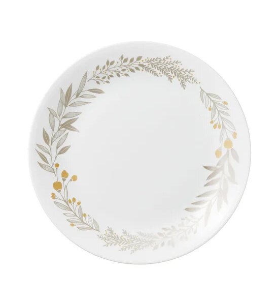 CORELLE Dinner Plate Silver Crown 26 cm White Оригинал