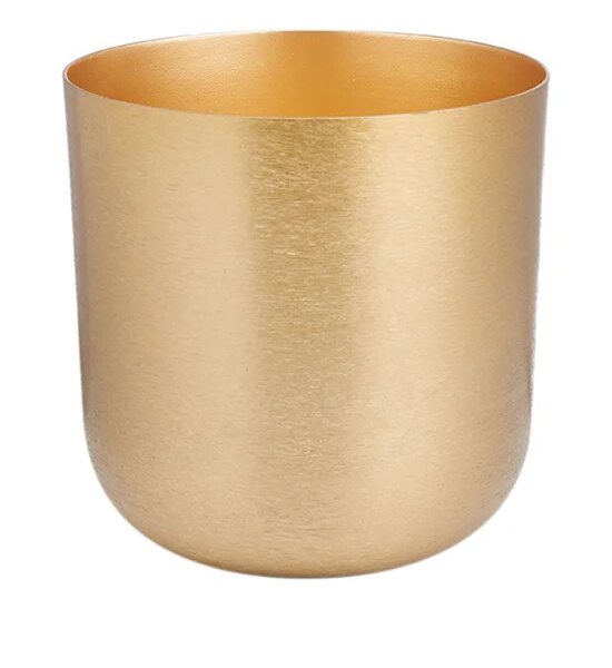 CENTRAL HOME Planter Aluminum Gold 23X23X23 cm 22XMIAC211116B Gold Оригинал