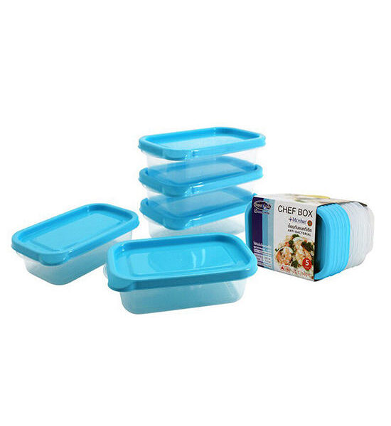 SUPER LOCK [5 boxes of 10 pieces] Chef Box Model 6071 225 ml. Blue Оригинал