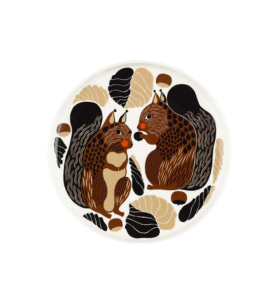 MARIMEKKO BROWN KURRE PLATE 20 CM Оригинал