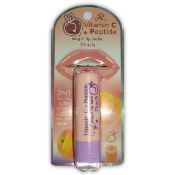 Бальзам для губ AR Vitamin C & Peptide Magic Lip Peach Balm, Таиланд