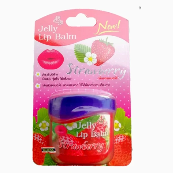 Бальзам для губ Jelly Lip Balm на основе кокосового масла и пчелиного воска. Таиланд STRAWBERRY