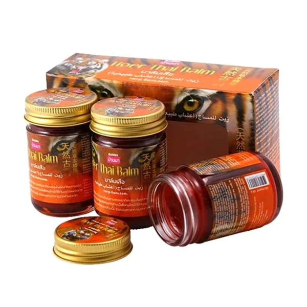 Бальзам красный тайский тигровый Banna Tiger Balm, 3шт. 50 мл. Таиланд