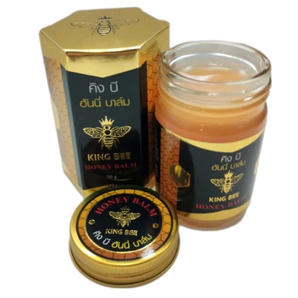 Бальзам желтый с пчелиным ядом King Bee Honey Balm – натуральное средство для суставов и мышц. Таиланд