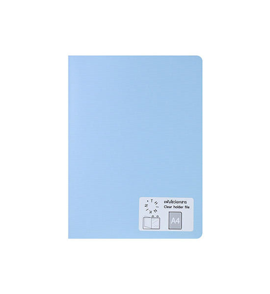 THINKIN แฟ้มโชว์เอกสาร THINKIN ขนาด A4 สีฟ้าพาสเทล 20 ไส้ Оригинал
