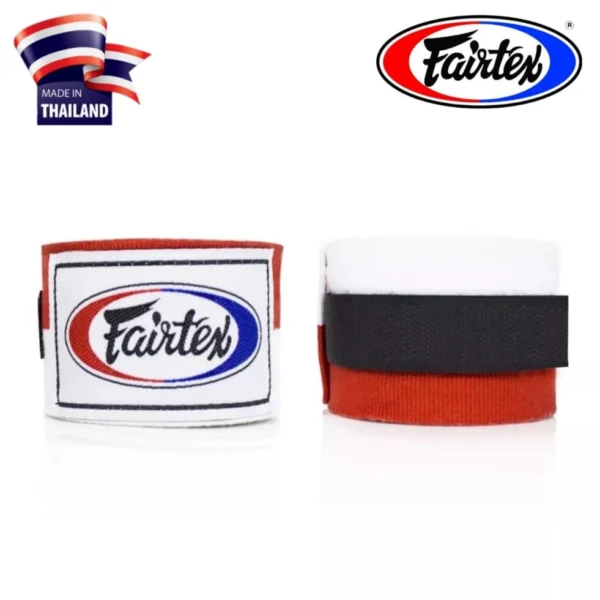 Боксёрские бинты для защиты кисти Fairtrex HW2, Таиланд Red/White