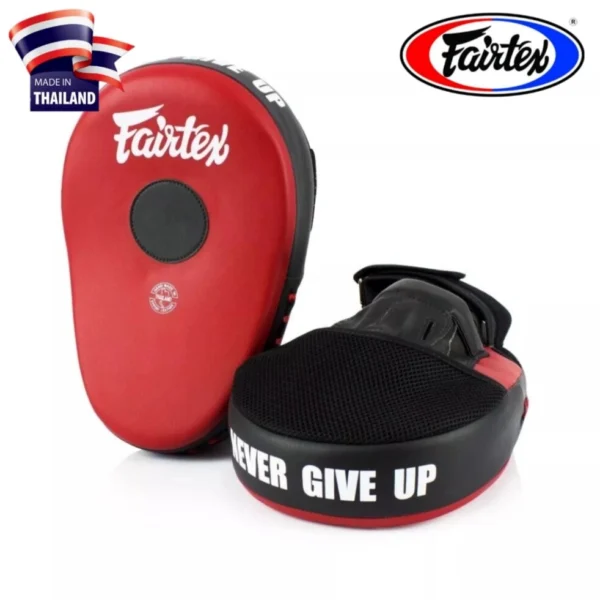 Боксерские лапы Fairtex FMV-13 Maximized Focus Mitts, Таиланд Red/Black