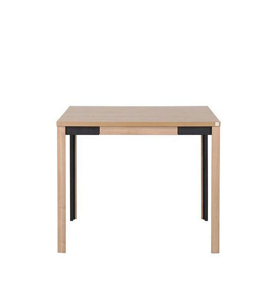 LIVING SOLUTIONS BY SB Dining table with steel legs, wood top, Coupe model, light wood color Оригинал