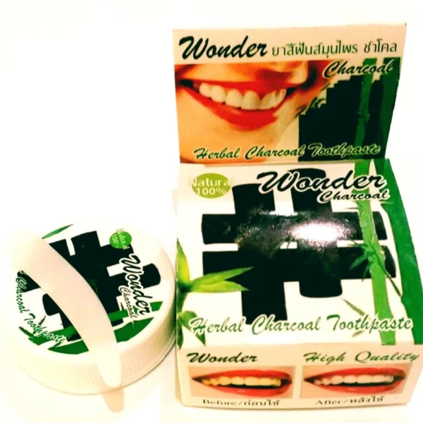 Черная зубная паста с углем бамбука, Таиланд, 25 гр / Herbal Charcoal Toothpaste