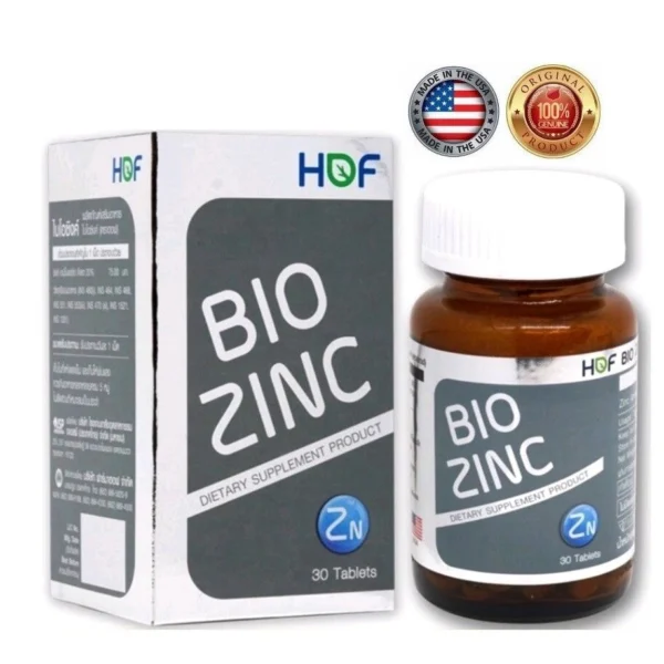 Цинк Хелат Hof Bio Zinc Chelate 75 mg., 30 капсул, США