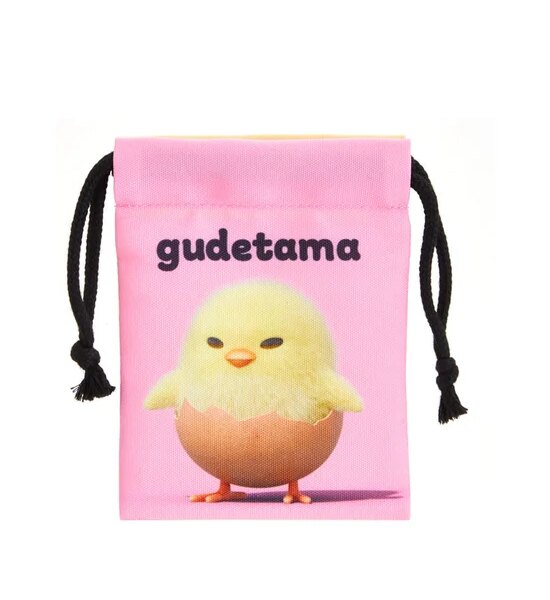 SANRIO Drawstring Bag Gudetama pink Оригинал