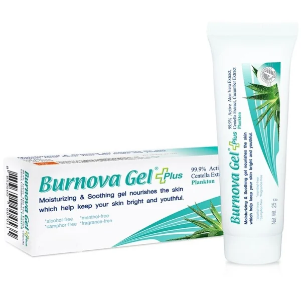 Лечебный гель для лица и тела с алоэ вера и планктоном Burnova Gel 70 гр